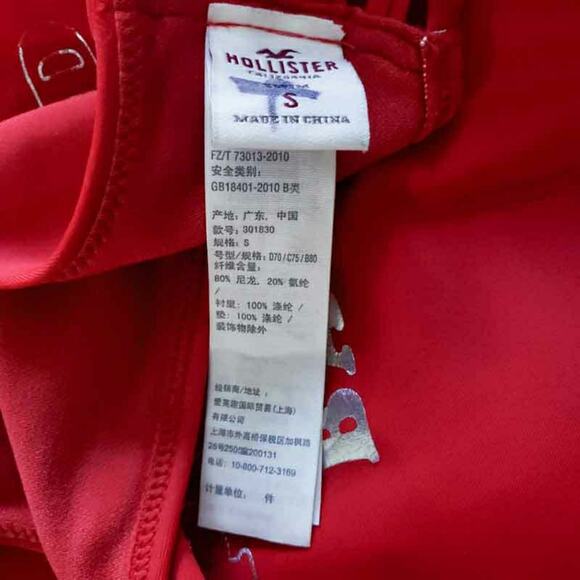 Hollister Bikini Top Star Spangled Banner July 4th Crop Top Belly Shirt - Picture 7 of 7